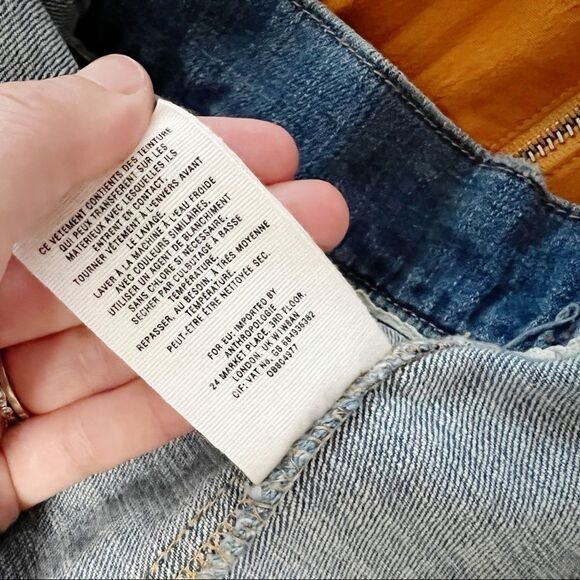 Anthropologie Pilcro and the Letterpress Embroidered Denim Jacket sz XS Floral - Picture 7 of 7